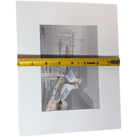 Neil Depew Art Print Set 2 Matted Watercolor Illustrations Nautical Beach House - Picture 9 of 9